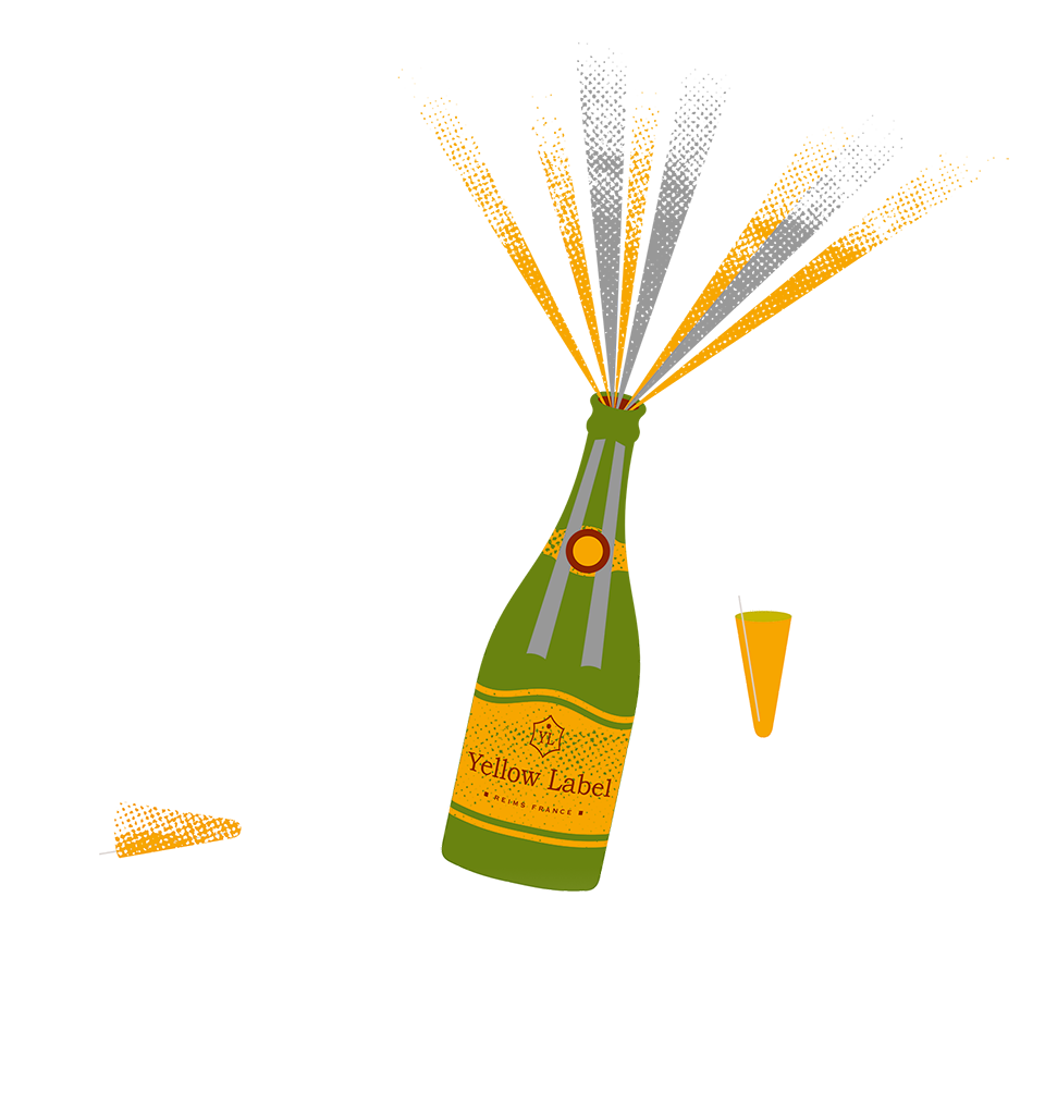 NLO Champagne illustratie