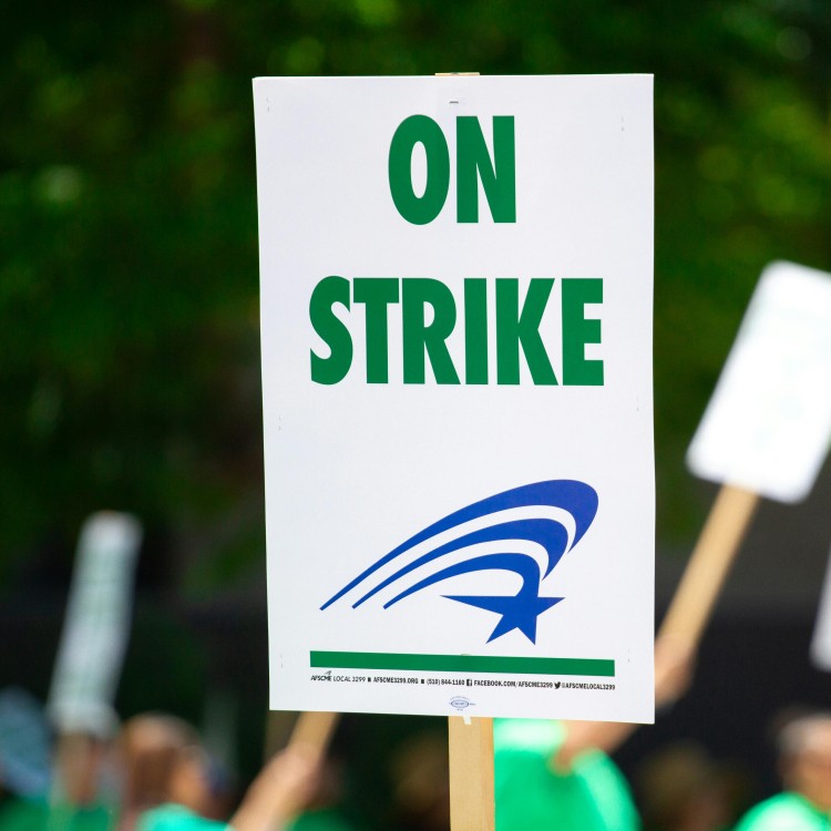 on strike