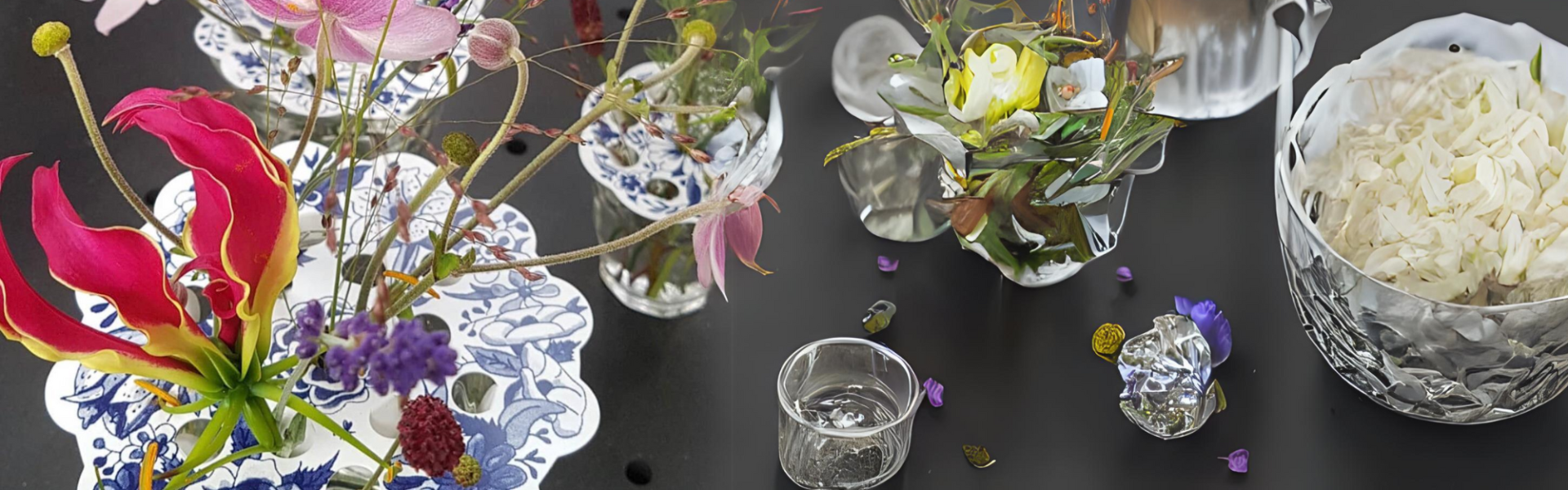 Flower frogs by Piet Design, special Dutch Design