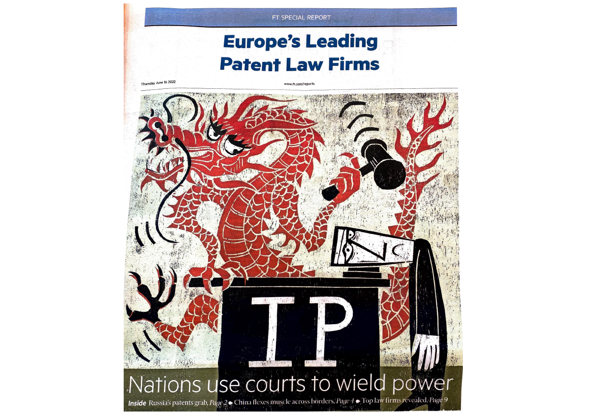 Financial Times | NLO awarded as leading European IP firm
